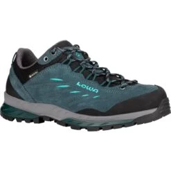LOWA Chaussures De Trekking Femme - Delago GTX Lo - Petrol/aquamarine -Lowa Boutique 220093 7472 delago gtx lo damen trekkingschuhe petrol aquamarin 3 1423259
