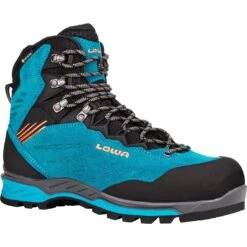 LOWA Chaussures Randonnée Femme - Cadin II GTX Mid - Turquoise/mandarin -Lowa Boutique 220095 6915 cadin ii gtx mid ws damen wanderschuhe tuerkis mandarine 3 1257879