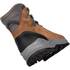 LOWA Chaussures De Trekking Femme - Explorer II GTX Mid - Almond/blue -Lowa Boutique 220764 4558 explorer ii gtx mid damen trekkingschuhe mandel blau 5 1471310