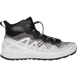 LOWA Chaussures De Randonnée Homme - Merger GTX Mid - Offwhite/black