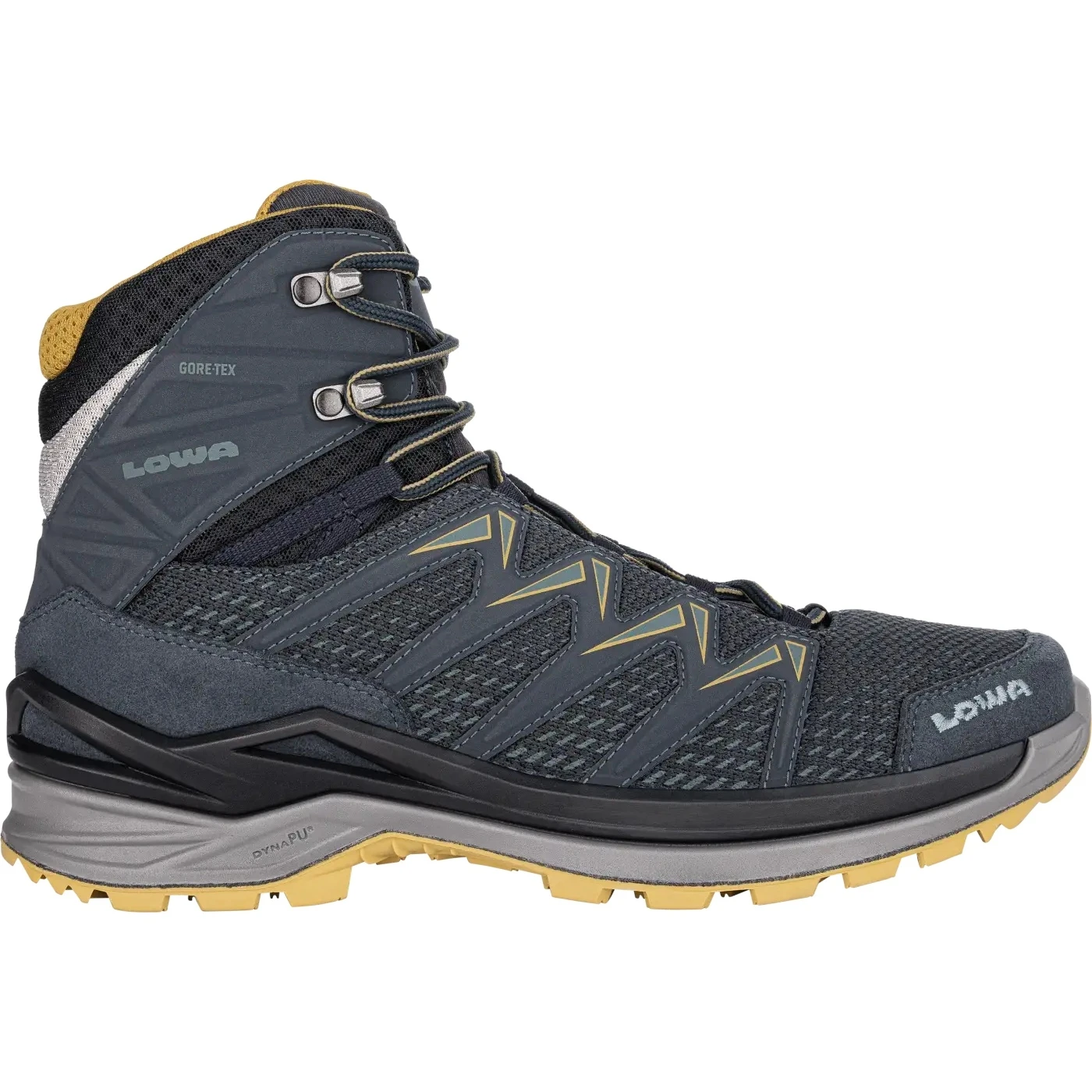 LOWA Chaussures - Innox Pro GTX Mid - Steel Blue/mustard 3 LOWA Chaussures - Innox Pro GTX Mid - Steel Blue/mustard