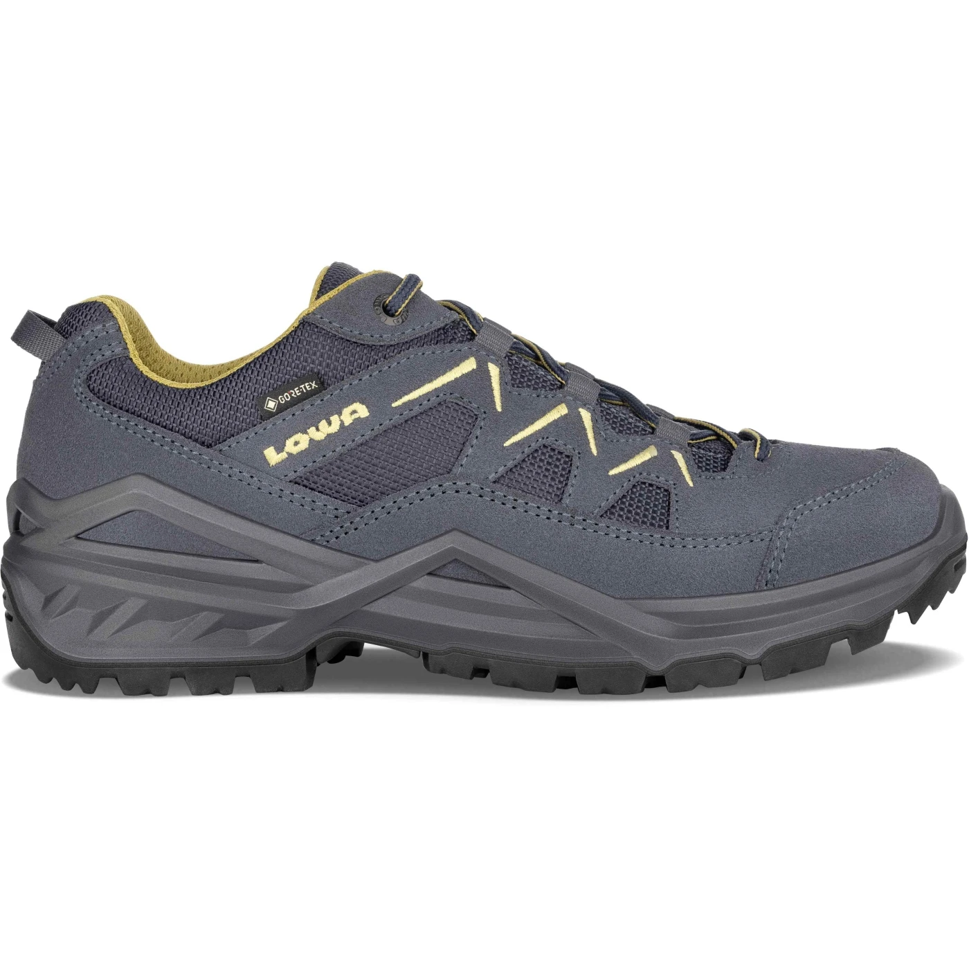 LOWA Chaussures Homme - Sirkos Evo GTX Lo - Steel Blue/mustard 3 LOWA Chaussures Homme - Sirkos Evo GTX Lo - Steel Blue/mustard