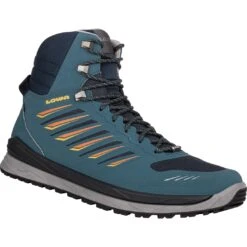 LOWA Chaussures Homme - Axos GTX Mid - Steel Blue/orange 10 LOWA Chaussures Homme - Axos GTX Mid - Steel Blue/orange -Lowa Boutique 310844 7920 axos gtx mid schuhe stahlblau orange 3 1255461