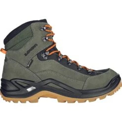 LOWA Chaussures De Randonnée Homme - Renegade GTX Mid - Forest/orange