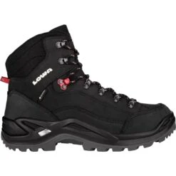 LOWA Chaussures De Randonnée Homme - Renegade GTX Mid - Black/ruby Red