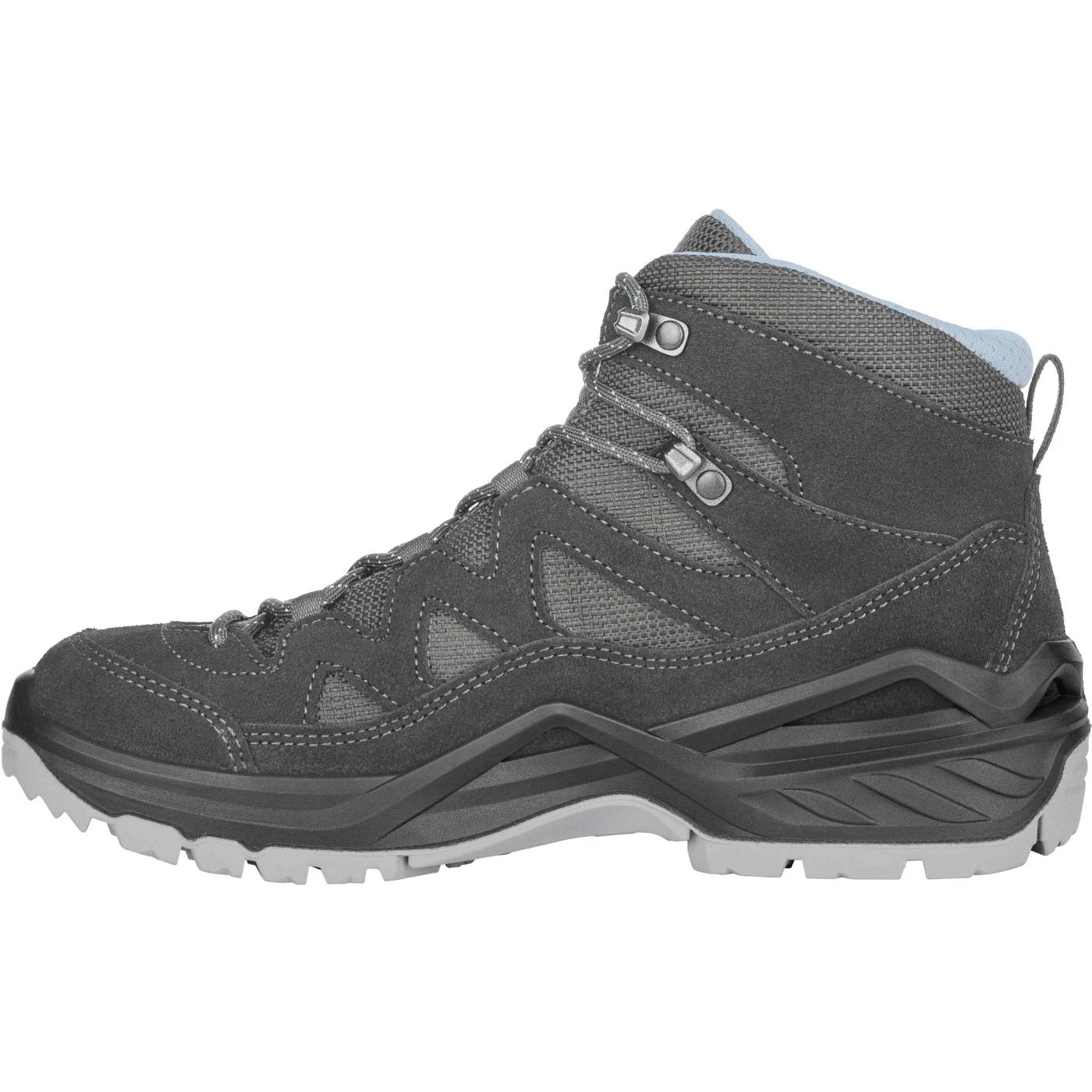 LOWA Chaussures Femme - Sirkos Evo GTX Mid - Anthracite/ice Blue 6 LOWA Chaussures Femme - Sirkos Evo GTX Mid - Anthracite/ice Blue – Image 4