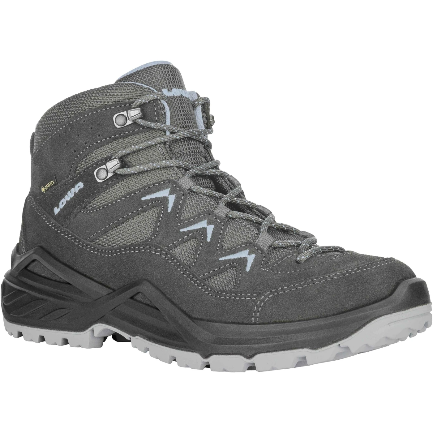 LOWA Chaussures Femme - Sirkos Evo GTX Mid - Anthracite/ice Blue 5 LOWA Chaussures Femme - Sirkos Evo GTX Mid - Anthracite/ice Blue – Image 3
