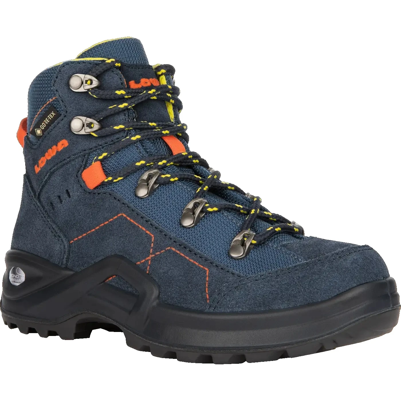 LOWA Kody III GTX Mid Junior Kids Shoe - Navy/turquoise (Size 27-35) 4 LOWA Kody III GTX Mid Junior Kids Shoe - Navy/turquoise (Size 27-35) – Image 2