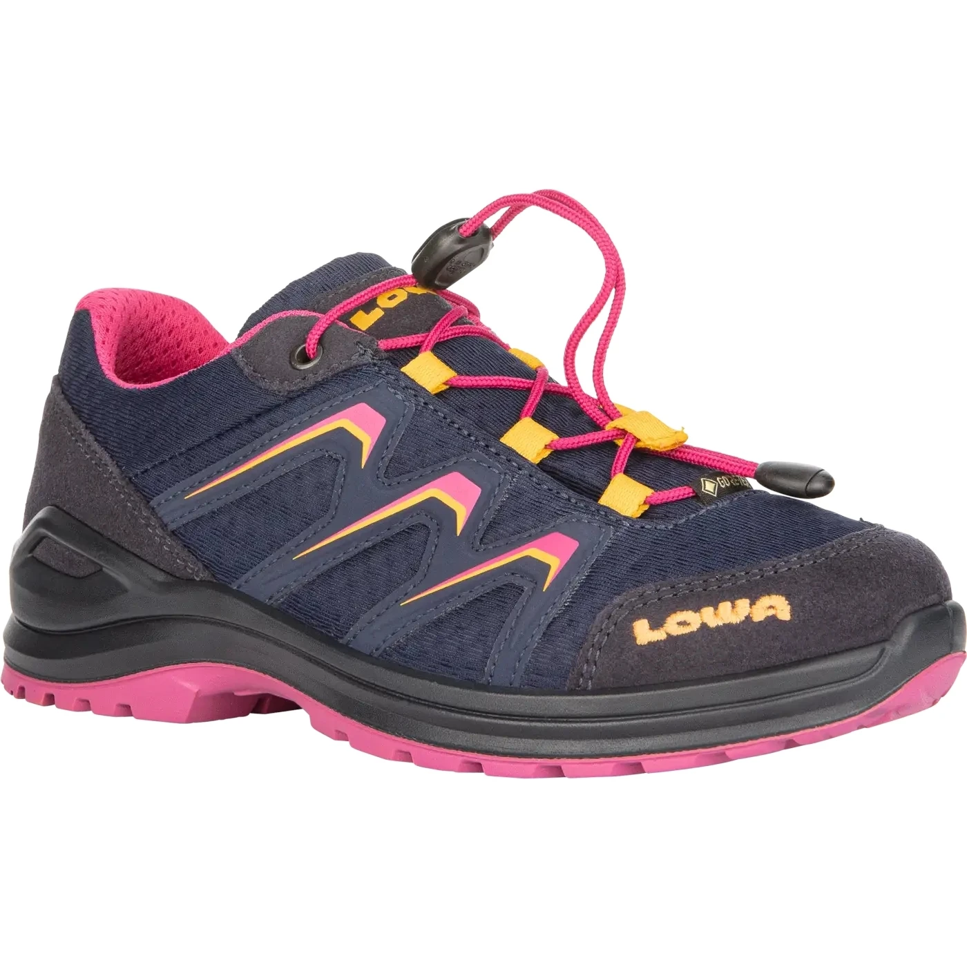 LOWA Maddox GTX LO Junior Chaussure Enfants - Navy/fuchsia (Taille 30-35) 5 LOWA Maddox GTX LO Junior Chaussure Enfants - Navy/fuchsia (Taille 30-35) – Image 3