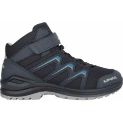 LOWA Chaussures Enfants - Maddox GTX Mid Junior - Steel Blue/light Grey (Taille 36-38)