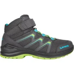 LOWA Chaussures Enfants - Maddox GTX Mid Junior - Graphite/lime (Taille 27-35)