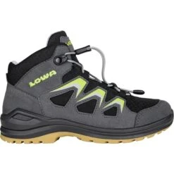 LOWA Chaussures Enfants - Innox Evo GTX QC Junior - Graphite/avocado (Pointure 36-39)