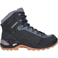 LOWA Bottes D'Hiver Femme - Renegade Warm GTX Mid - Navy/iceblue