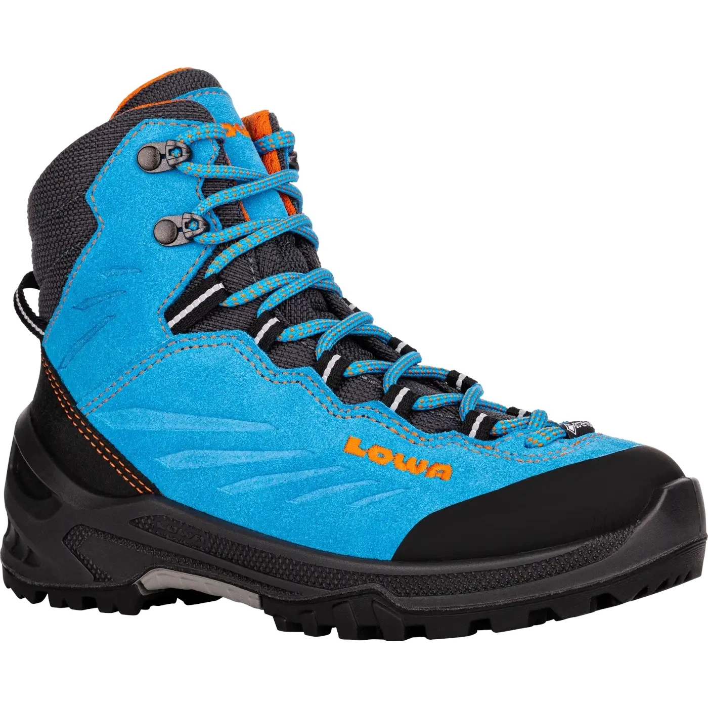 LOWA Chaussures Enfants - Cadin GTX Mid Junior - Turquoise/flame (Pointure 30-35) 5 LOWA Chaussures Enfants - Cadin GTX Mid Junior - Turquoise/flame (Pointure 30-35) – Image 3