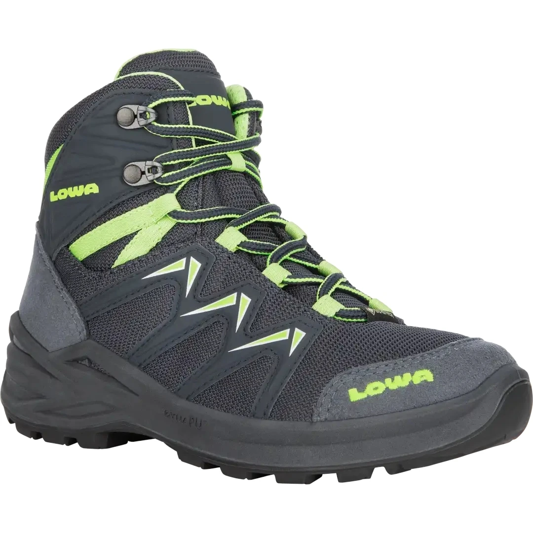 LOWA Chaussures Enfants - Innox Pro GTX Mid Junior - Steel Blue/lime (Taille 30-35) 5 LOWA Chaussures Enfants - Innox Pro GTX Mid Junior - Steel Blue/lime (Taille 30-35) – Image 3