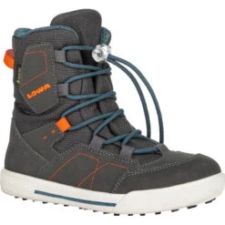 LOWA Bottes D'hiver Enfant - Raik GTX - Anthracite/petrol (Pointure 36-40)