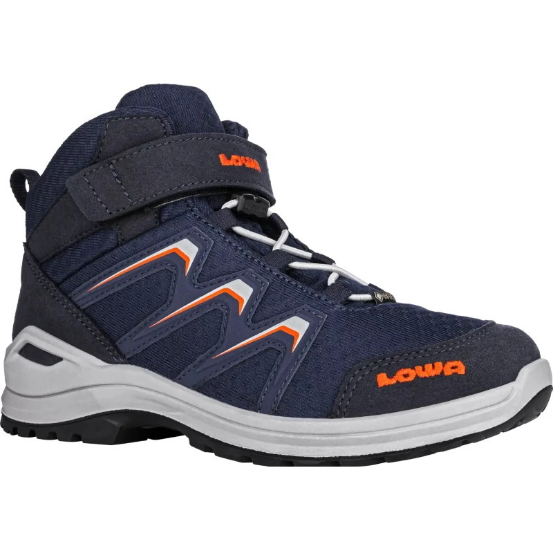 LOWA Chaussures Enfants - Maddox GTX Mid Junior - Navy/flame (Pointure 36-38) 3 LOWA Chaussures Enfants - Maddox GTX Mid Junior - Navy/flame (Pointure 36-38)