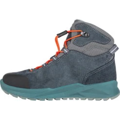LOWA Chaussures D'hiver Enfant - Callisto GTX Mid Junior Kids Winter Boots - Steel Blue/flame (Pointure 25-35) -Lowa Boutique lowa 640532 7925 callisto gtx mid junior steelblue flame c 1567093 1