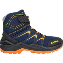 LOWA Chaussures Enfant - Maddox Warm GTX Mid Junior - Bleu Marine/rose (pointure 36-40) -Lowa Boutique lowa 640781 6910 maddox warm gtx mid navy orange a 1540998 2