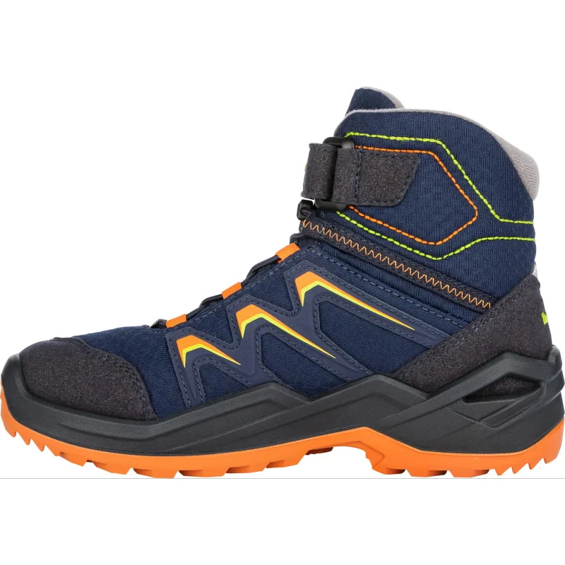 LOWA Chaussures Enfant - Maddox Warm GTX Mid Junior - Marine/orange (pointure 25-35) 5 LOWA Chaussures Enfant - Maddox Warm GTX Mid Junior - Marine/orange (pointure 25-35) – Image 3