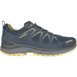 LOWA Chaussures - Innox Evo GTX Lo - Steel Blue/mustard