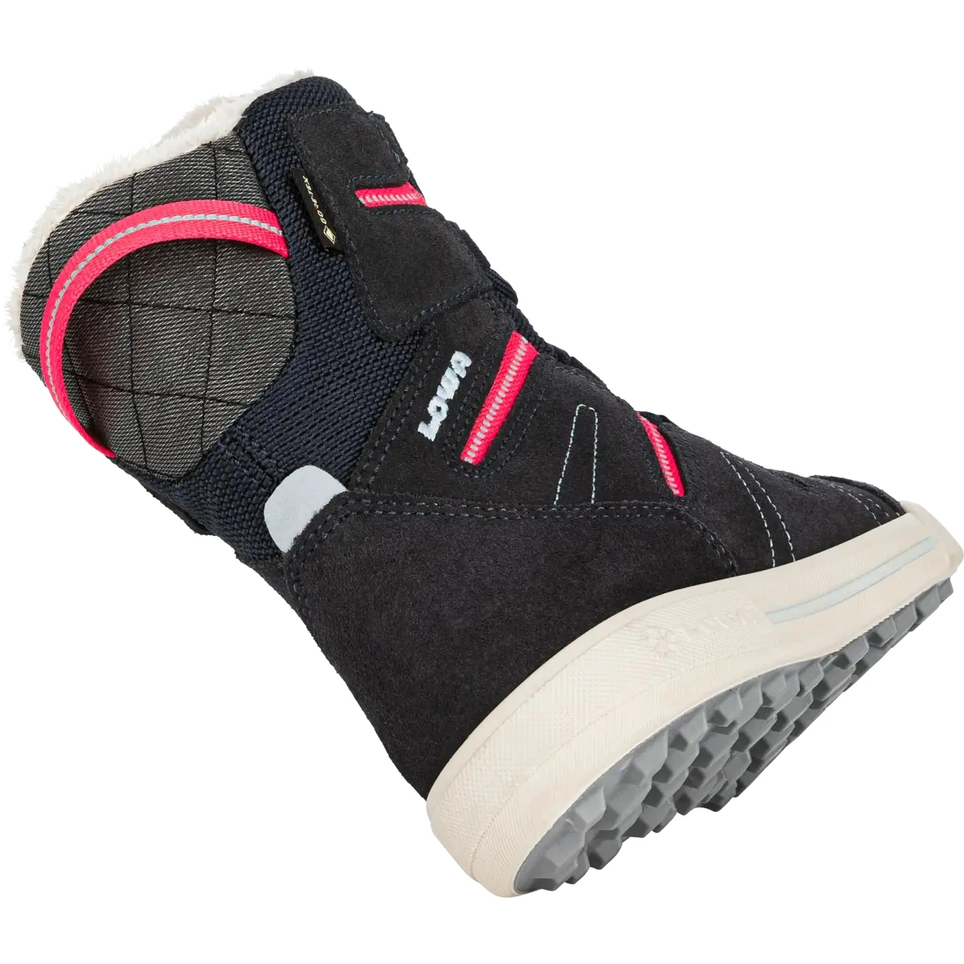 LOWA Lucy GTX Kids Winter Boots (Size 25-35) - Navy/fuchsia 6 LOWA Lucy GTX Kids Winter Boots (Size 25-35) - Navy/fuchsia – Image 4