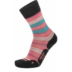 LOWA Chaussettes - Everyday - Rosé/turquoise Striped