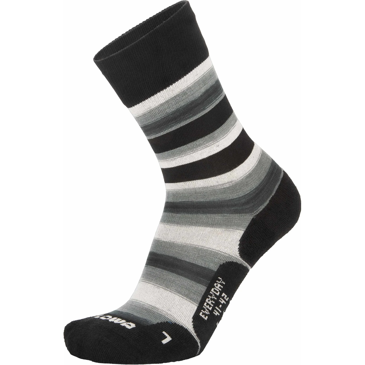 LOWA Chaussettes - Everyday - Grey/black Striped 3 LOWA Chaussettes - Everyday - Grey/black Striped